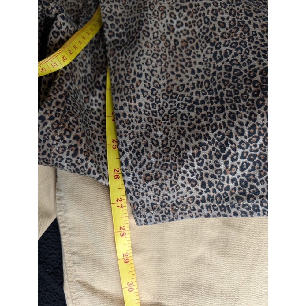 White House Black Market Women's Pants Size 8 Cheetah Skinny Ankle Denim - Picture 8 of 8